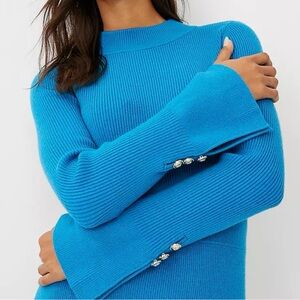 Ann Taylor - Ribbed Button Cuff  sweater Dress - new with tag